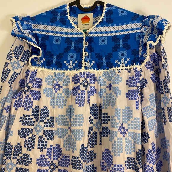 Fram Rio Stitched Flower Midi Dress - Picture 8 of 13